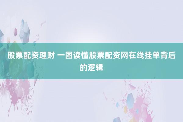 股票配资理财 一图读懂股票配资网在线挂单背后的逻辑